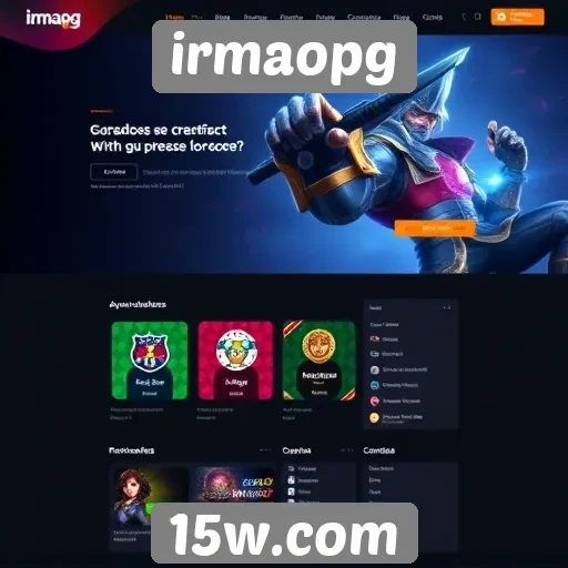Análise da interface do site irmaopg para jogadores